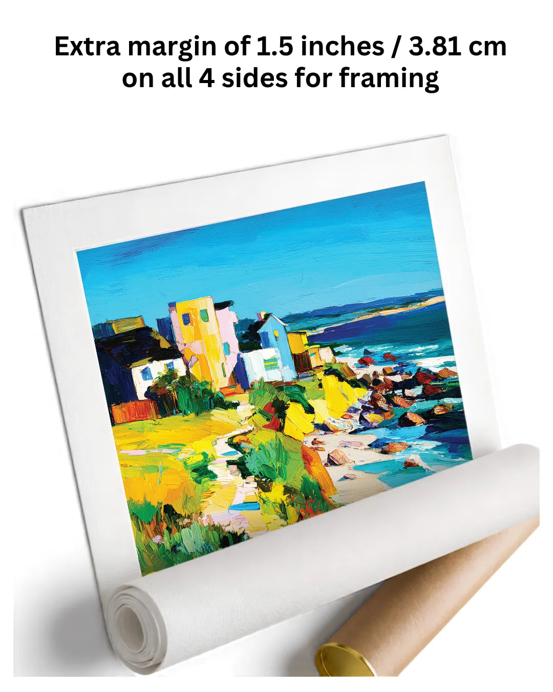 seashore painting for wall