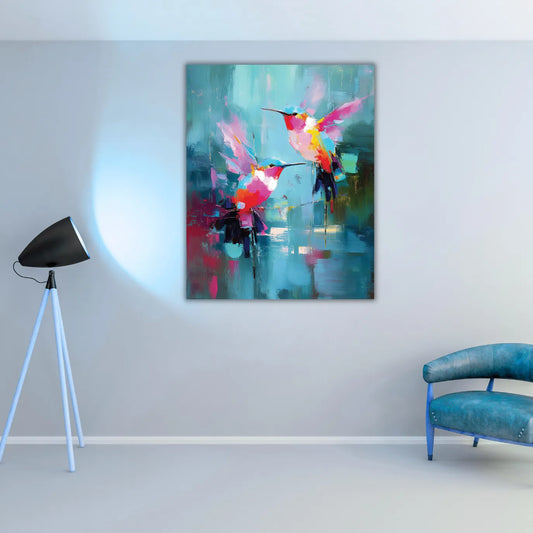 bird painting for living room
