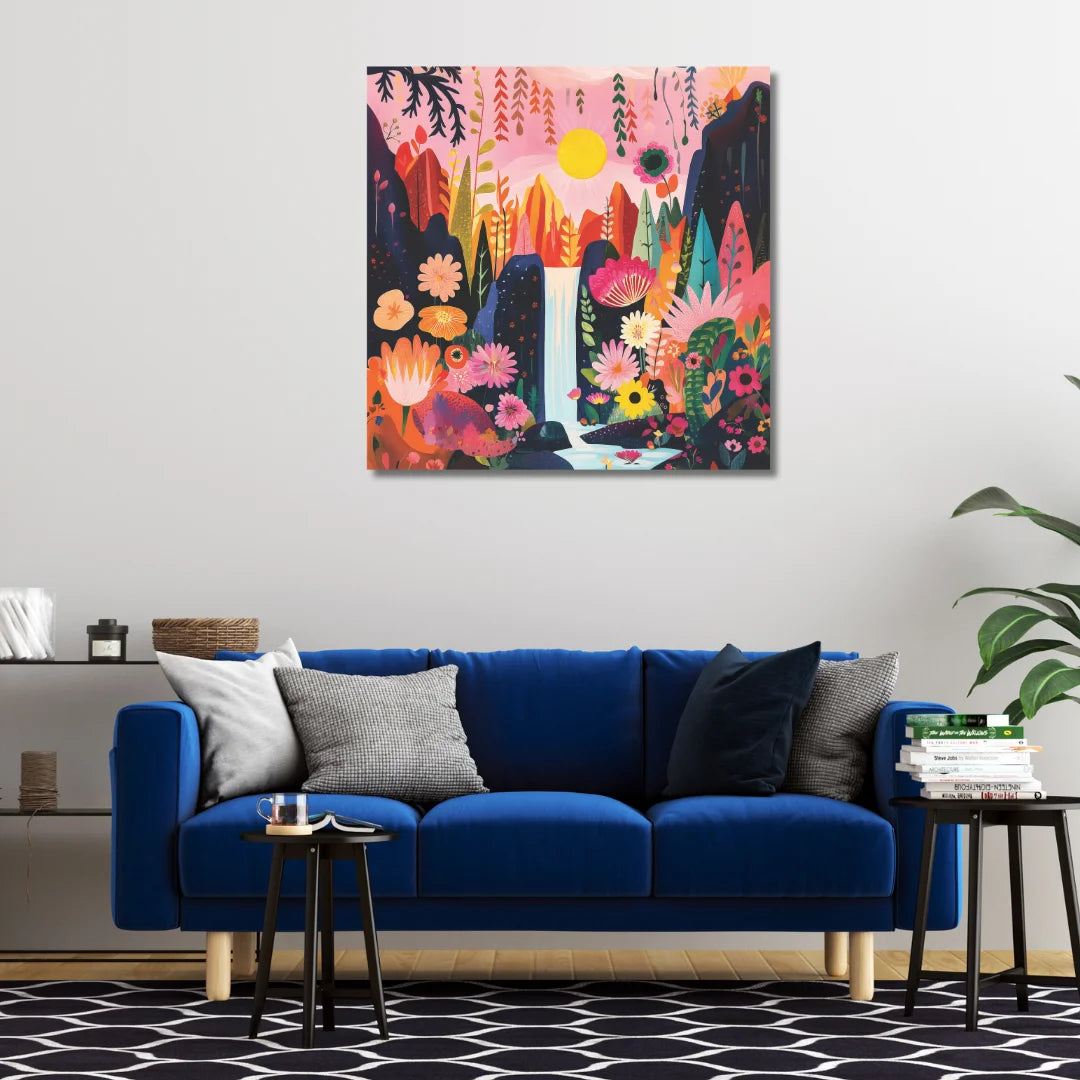 Colourful Boho Canvas Painting For Living Room Perfect as Per Vastu