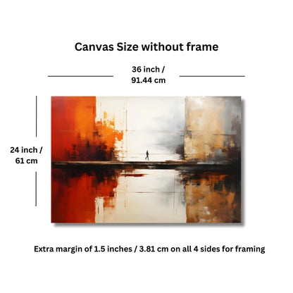 abstract canvas painting