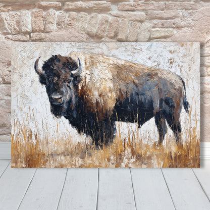 Bull Painting on Canvas| Painting for Living Room| Animal Painting