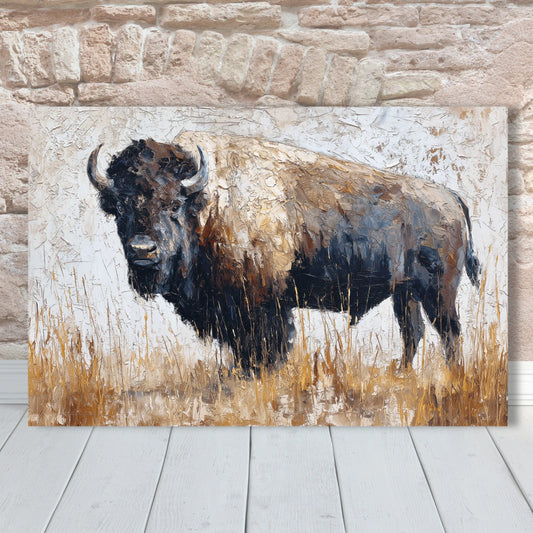 Bull Painting on Canvas| Painting for Living Room| Animal Painting