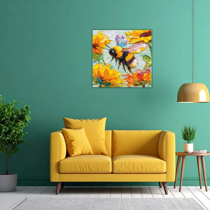 bee canvas painting