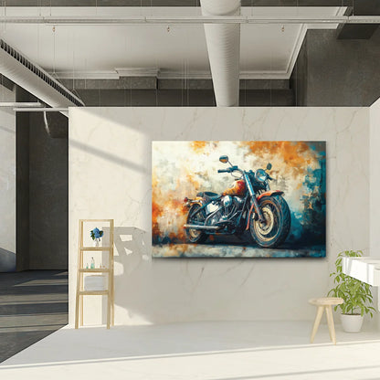 bike painting for wall decoration