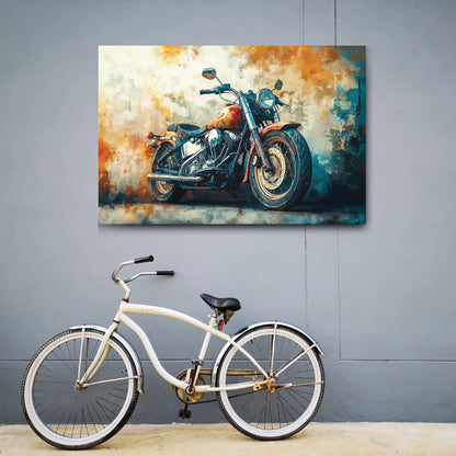 bike painting wall