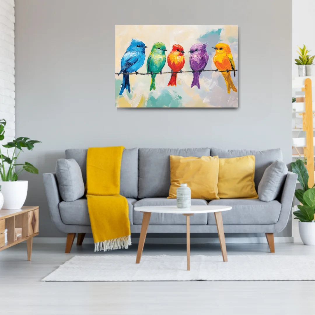 bird canvas wall painting