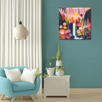 Colourful Boho Canvas Painting For Living Room Perfect as Per Vastu