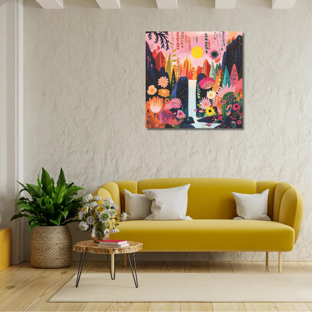 Colourful Boho Canvas Painting For Living Room Perfect as Per Vastu
