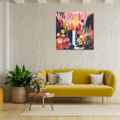 Colourful Boho Canvas Painting For Living Room Perfect as Per Vastu