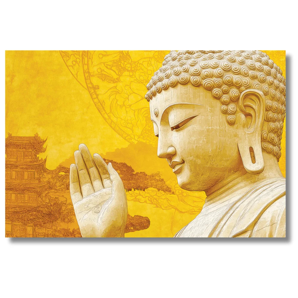 buddha face art