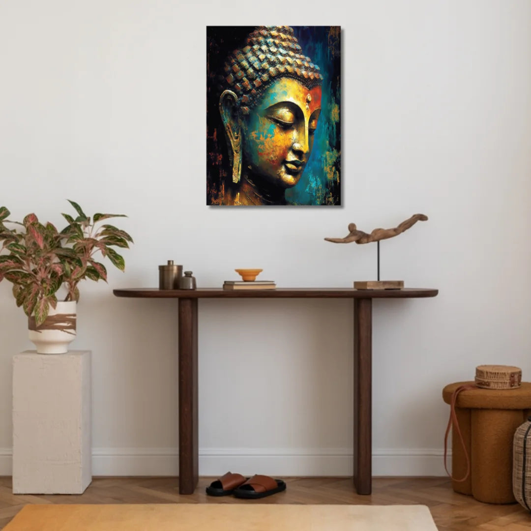 buddha face painting vastu