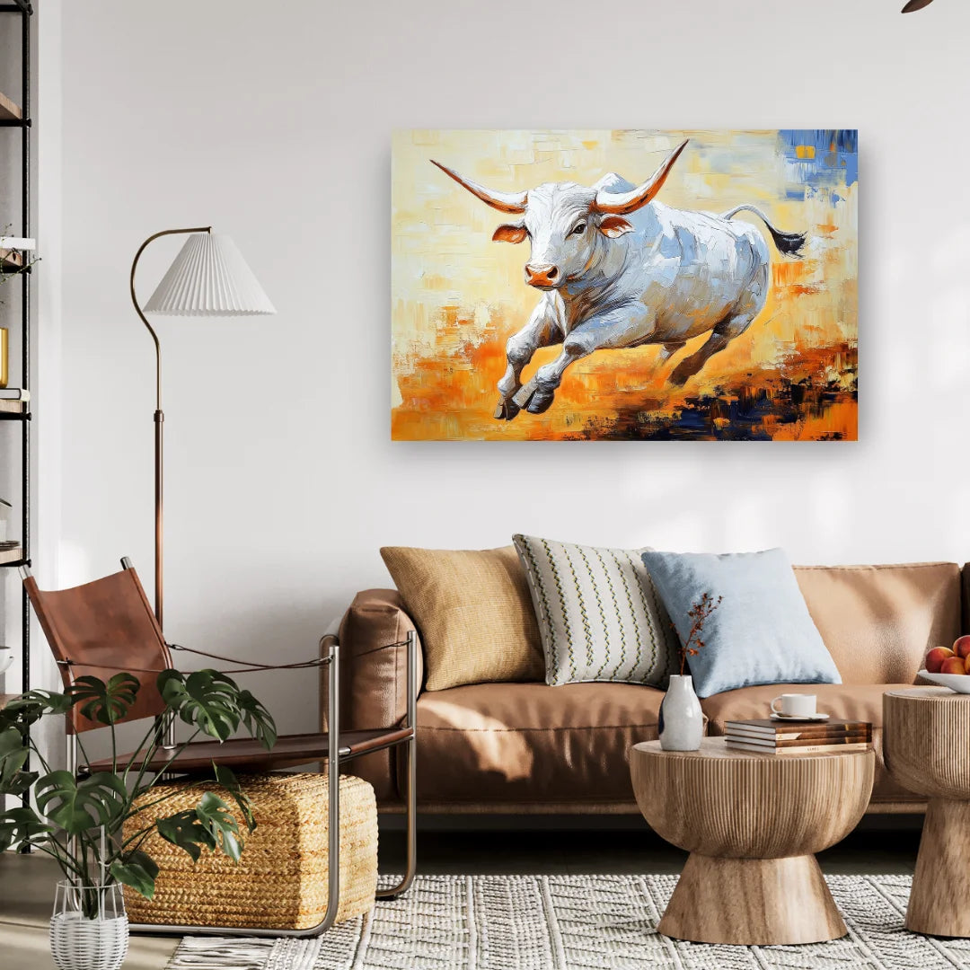 bull head painting