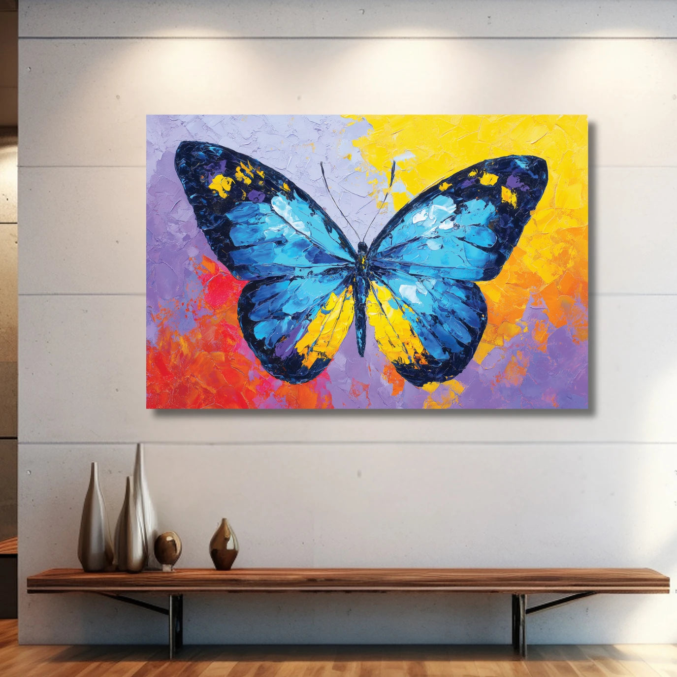 butterfly wall painting