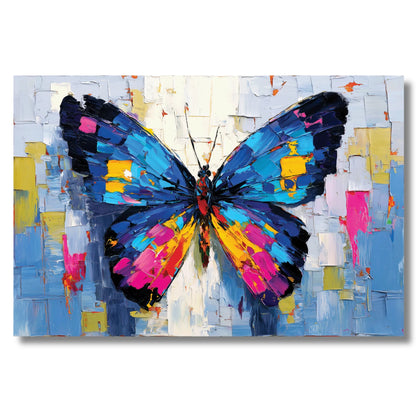Colorful butterfly painting on a abstract background