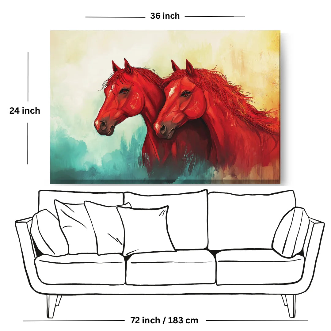 running horse wall painting