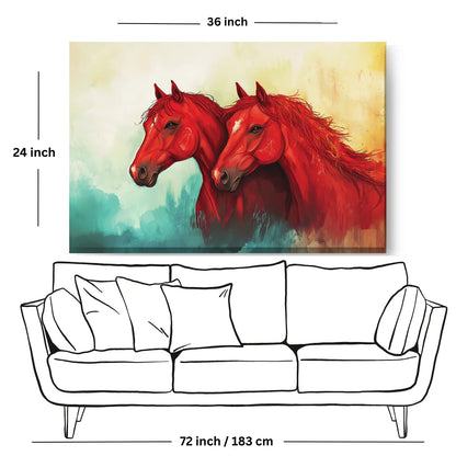 running horse wall painting