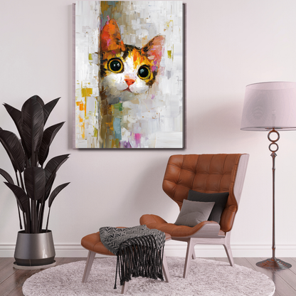 cat canvas wall art