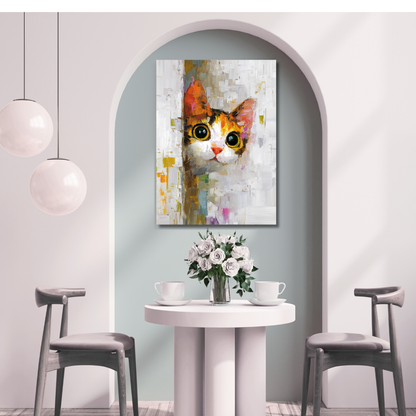 cat canvas wall painting