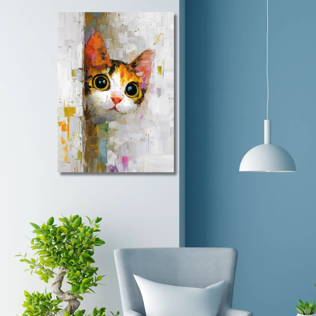canvas cat painting