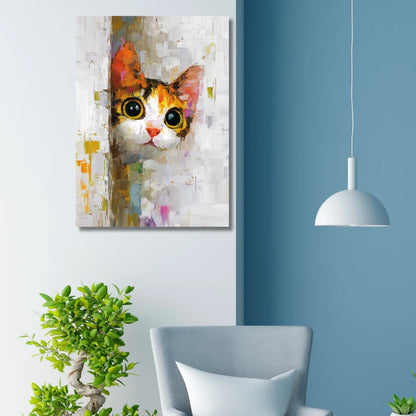 canvas cat painting