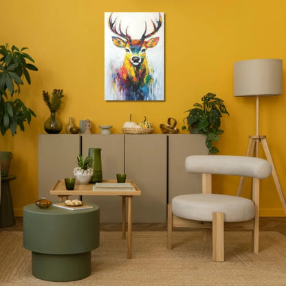 deer canvas art for home