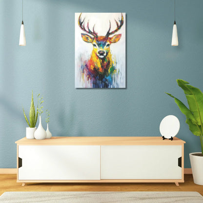 deer canvas painting