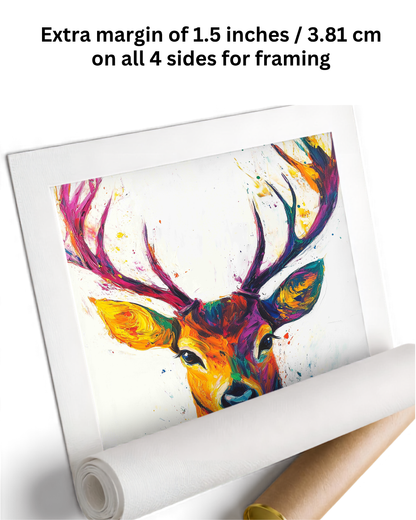 Canvas Deer Painting home decor