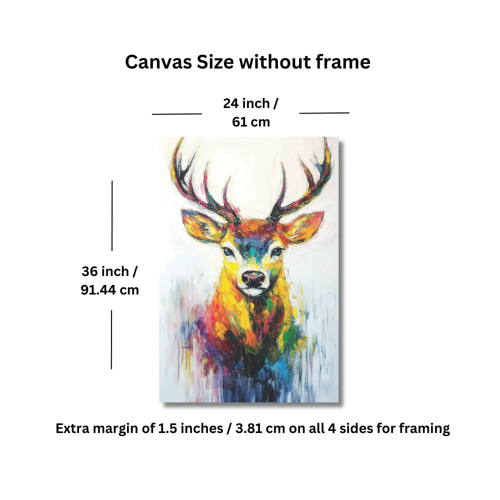 deer wall painting