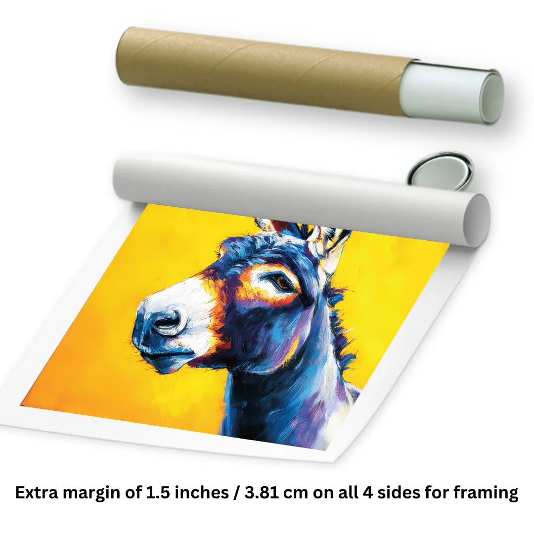 donkey canvas painting