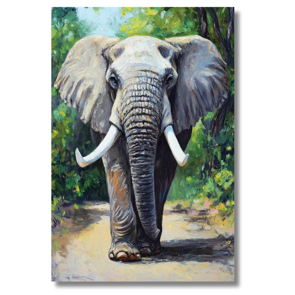 elephant canvas painting