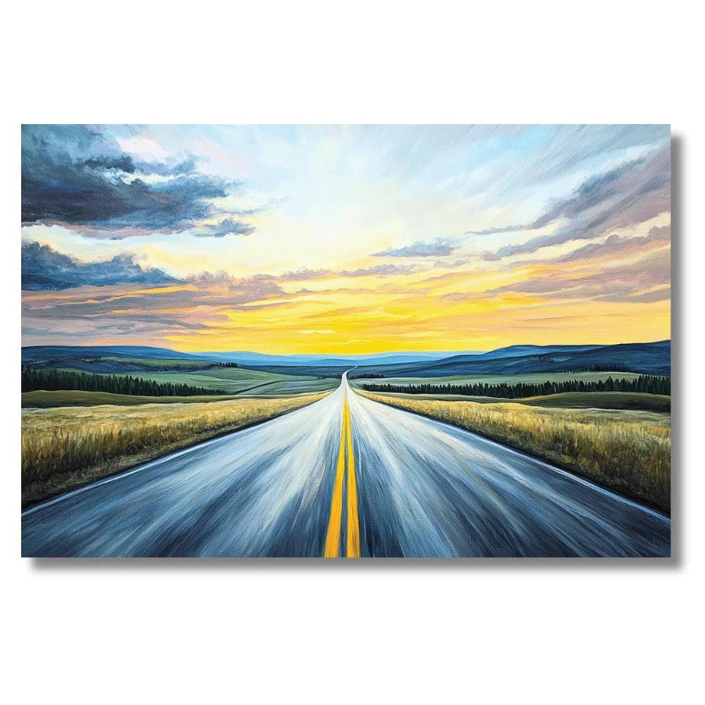 endless road painting