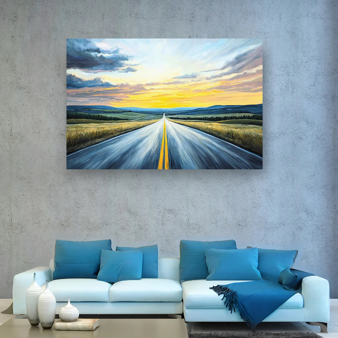 endless road painting vastu