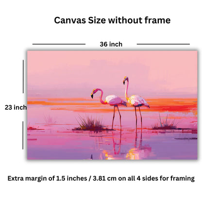 flamingo bird painting