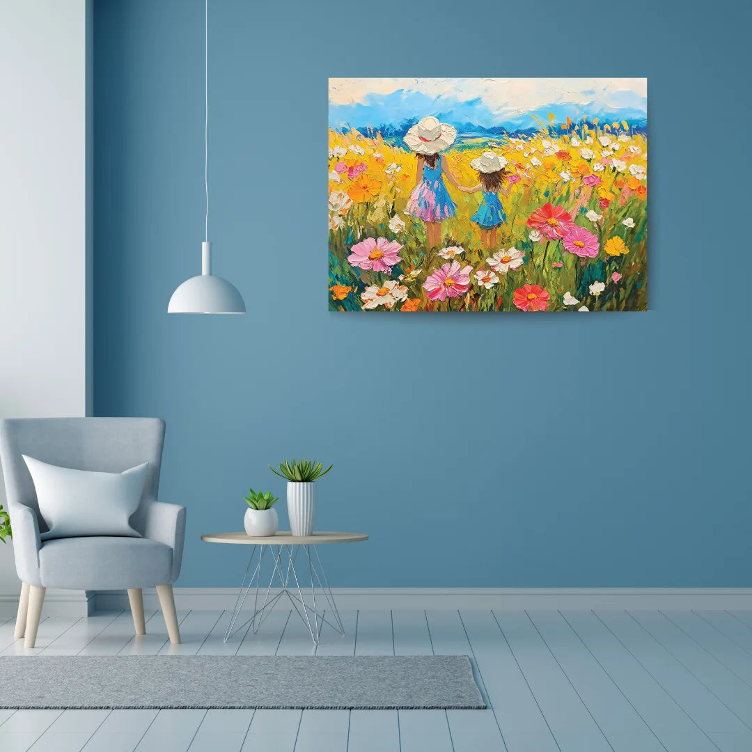 flower painting on canvas