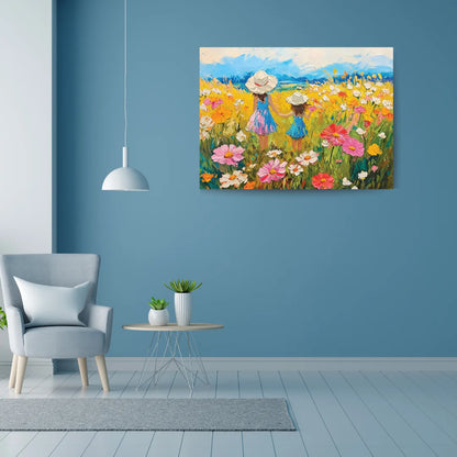 flower painting on canvas