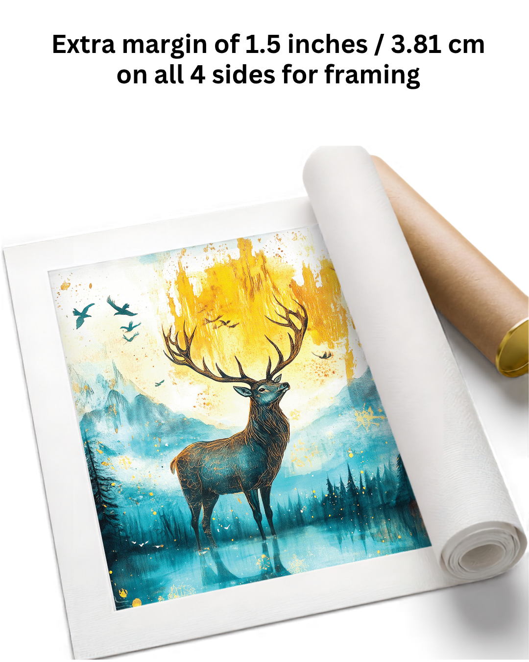 Deer Painting for room