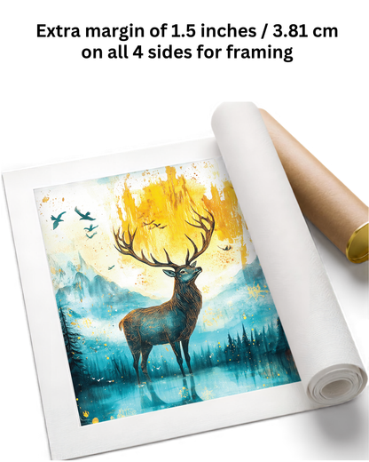 Deer Painting for room