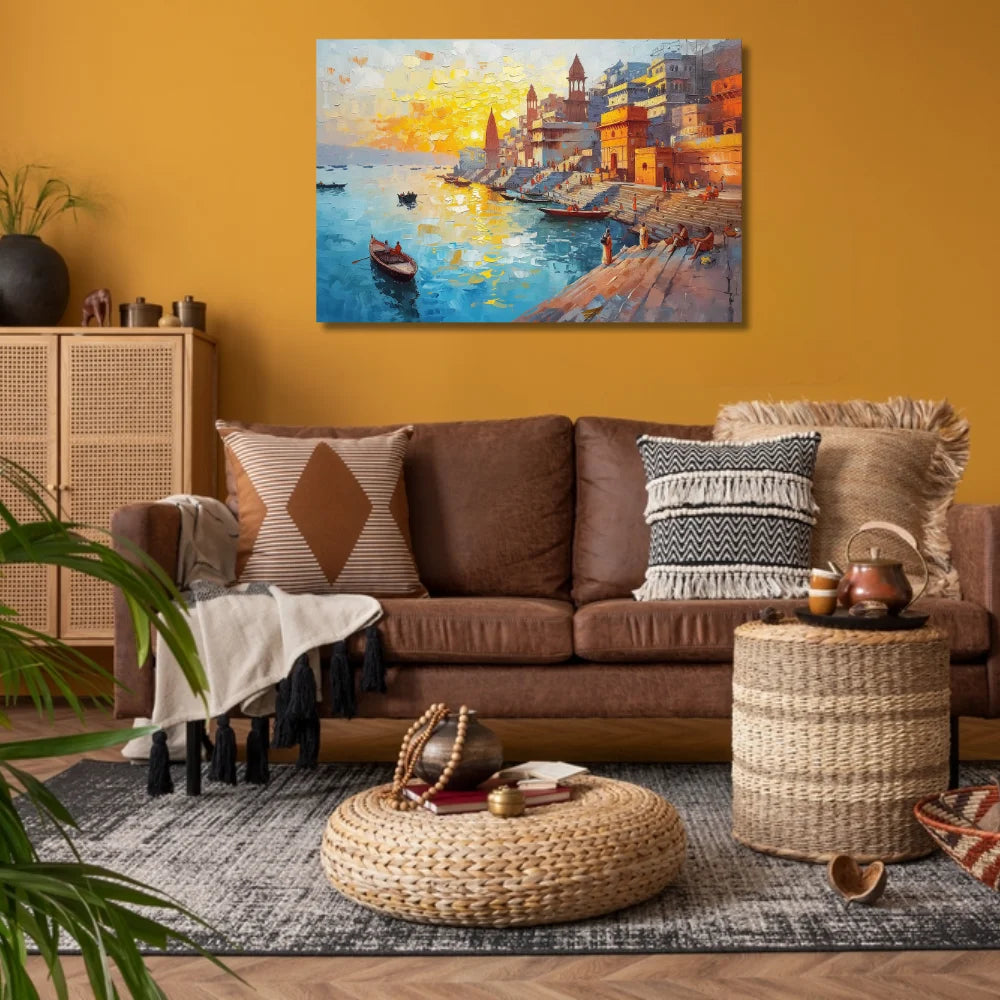 ganga aarti painting