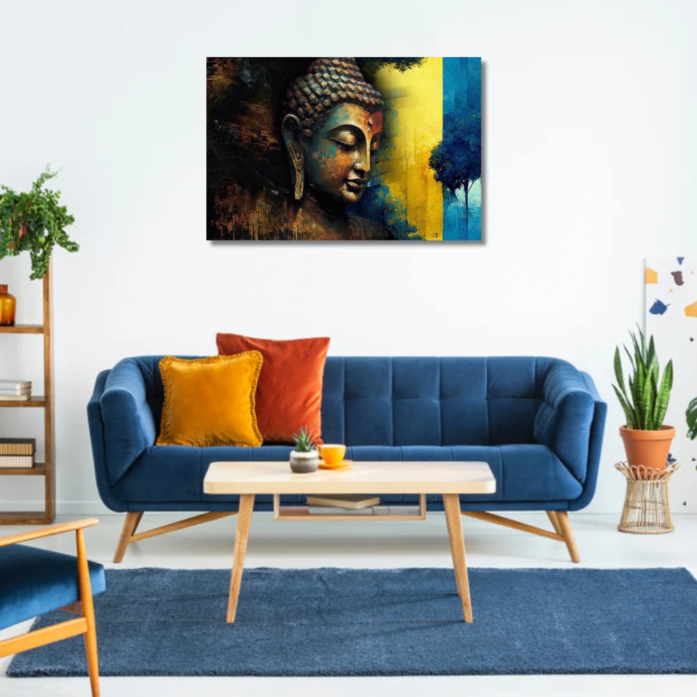 gautam buddha painting