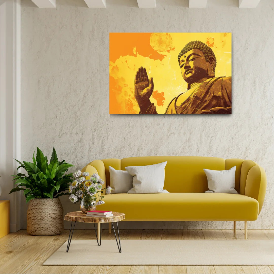 gautam buddha painting for wall decoration