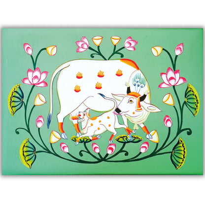 Pichwai Cow Painting for Living Room wall art