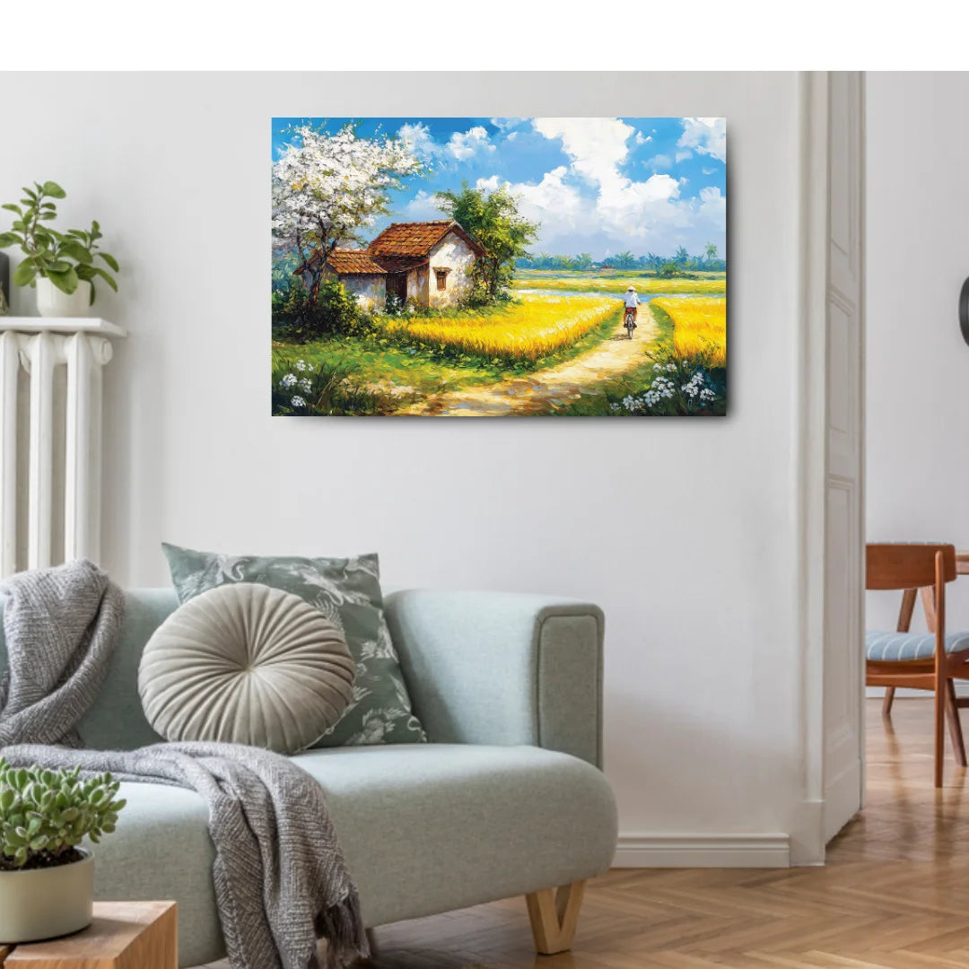 Canvas Beautiful Scenery Painting for Living Room and Wall Art Decor