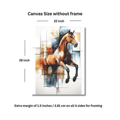 Abstract Horse Painting for home decor