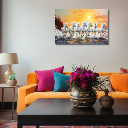 horse painting on wall