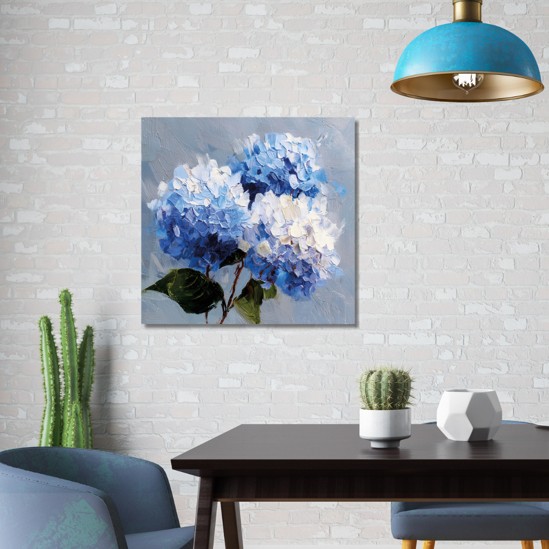 hydrangea canvas wall art