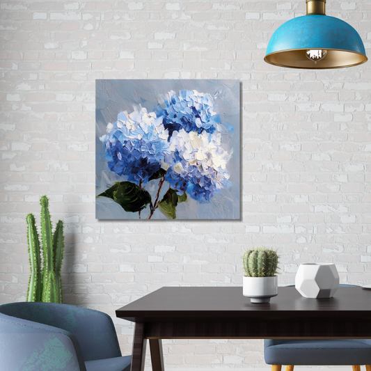 hydrangea canvas wall art
