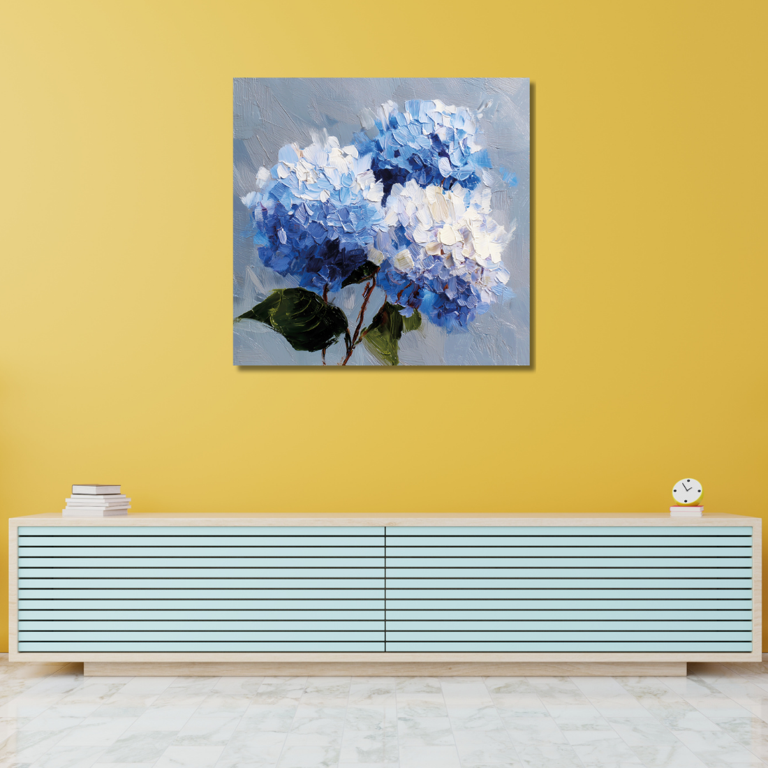 hydrangea painting on canvas