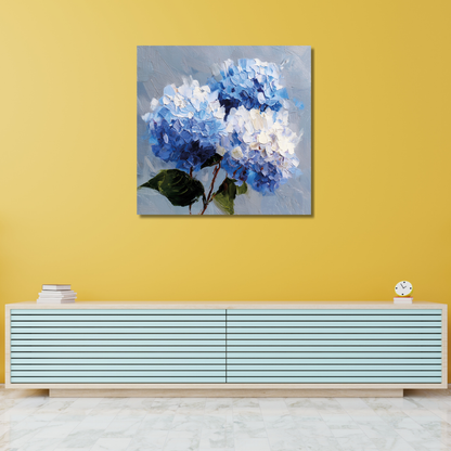 hydrangea painting on canvas