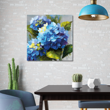 hydrangea paintings on canvas