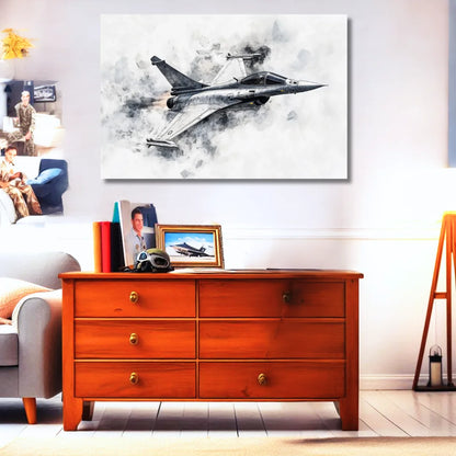 indian air force canvas painting